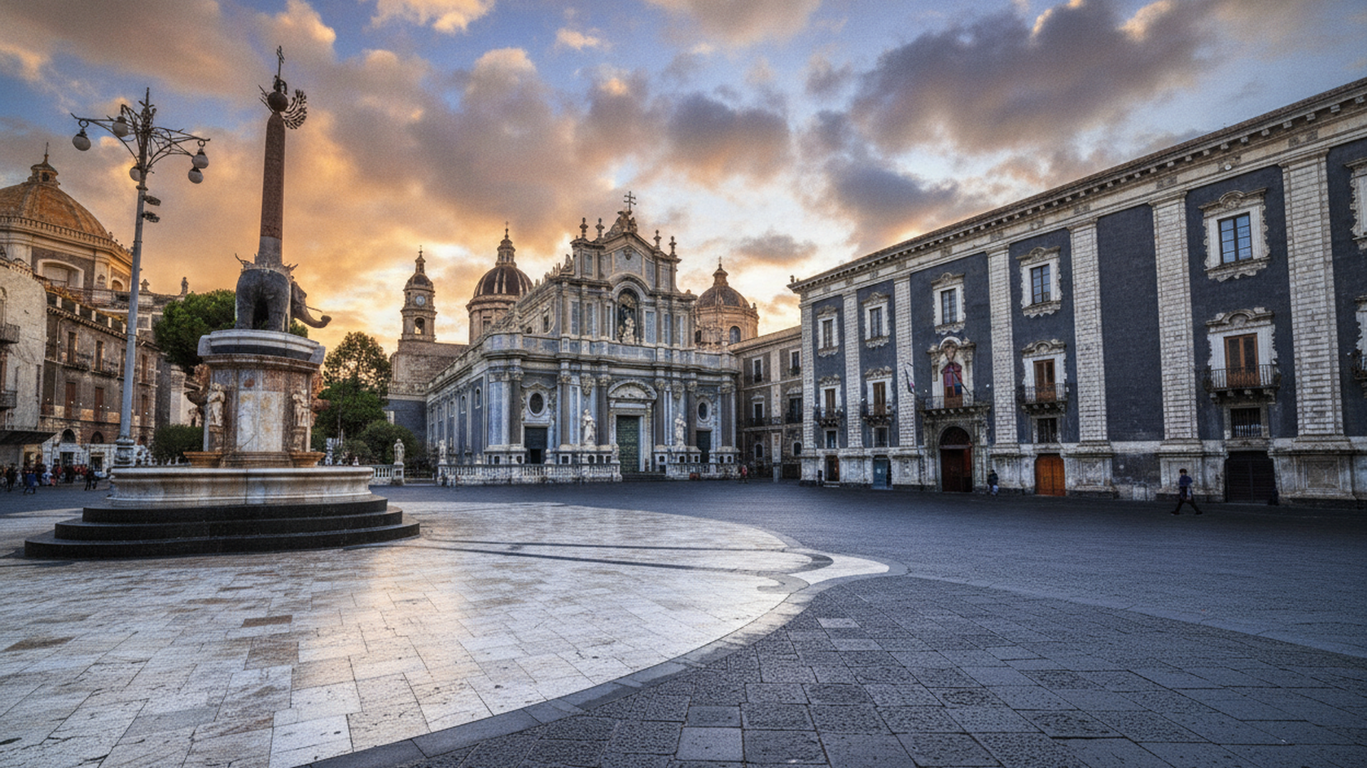 Piazza del Duomo e Fontana dell'Elefante — Catania (Sicilia)